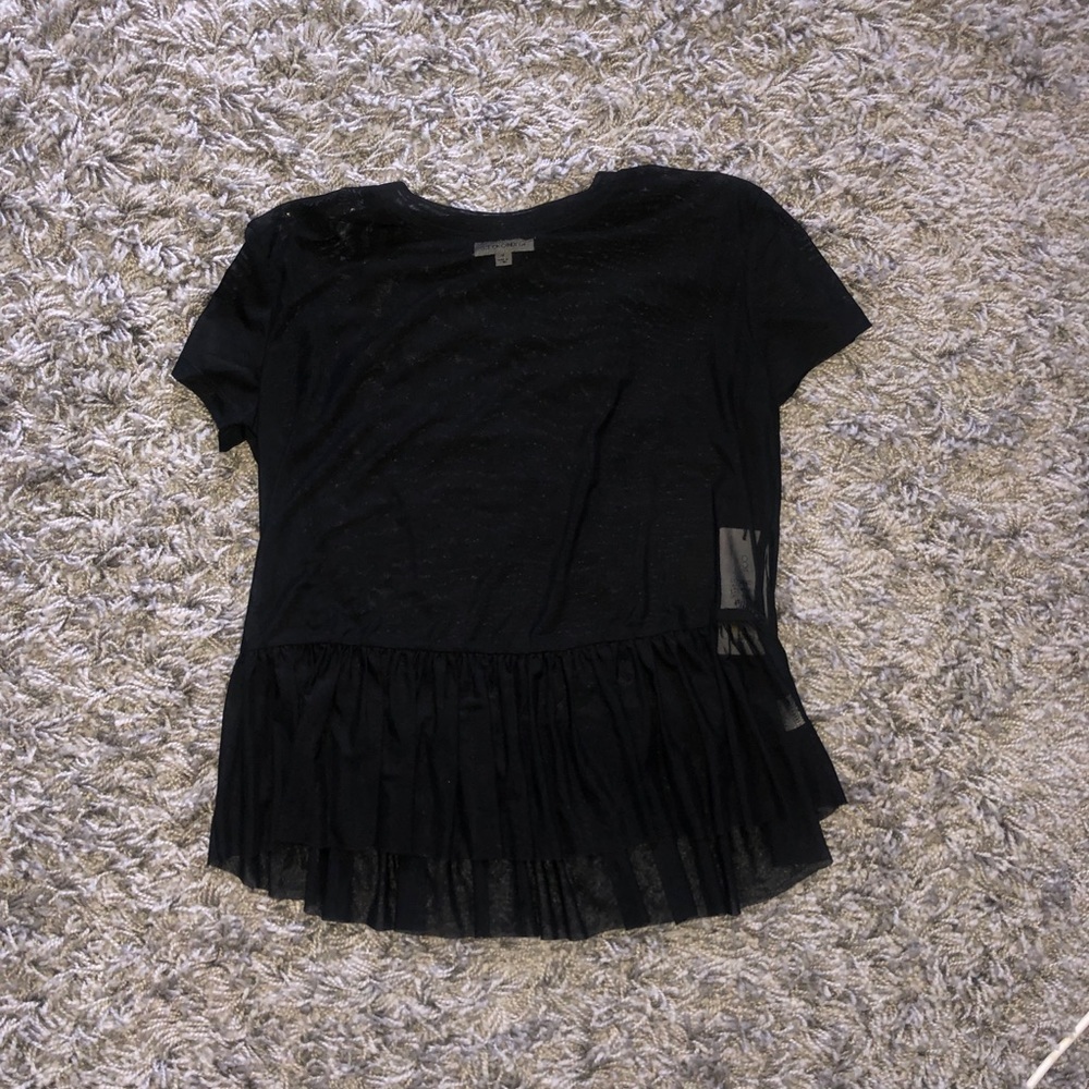 Cotton Candy Sheer Peplum Top Size M - Picture 5 of 8